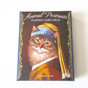 Animal Portraits Playing Card Deck Carol Lew Old World Art US Games Systems